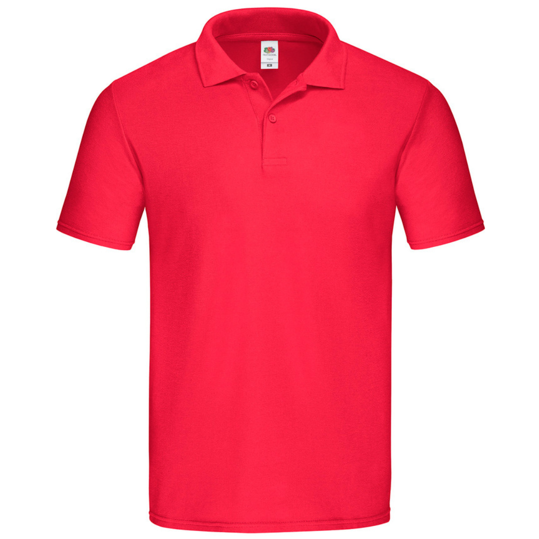 FRUIT OF THE LOOM Crvena Muška Majica ORIGINAL POLO